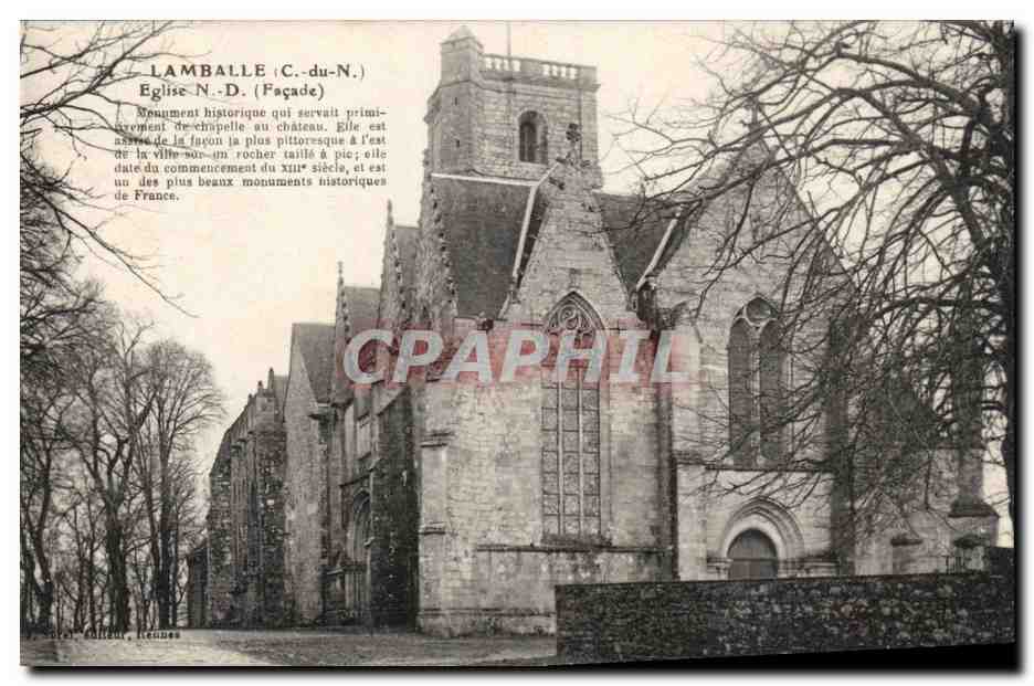 Lamballe - Eglise Notre Dame - CPA 