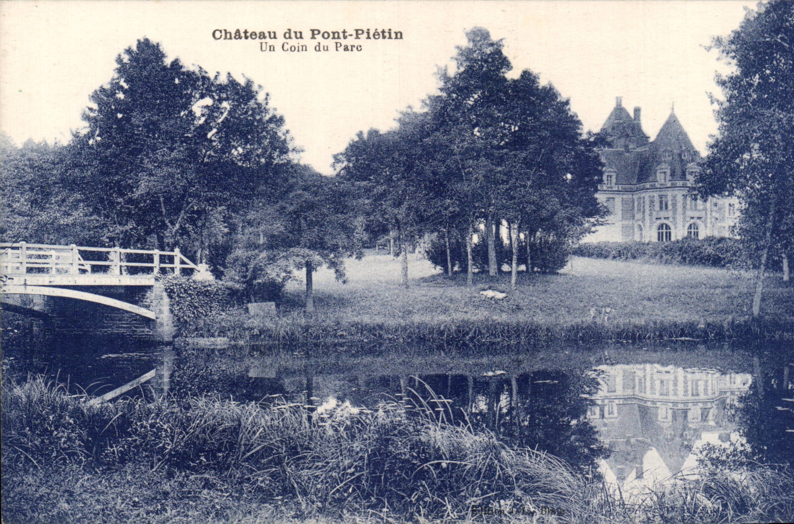 Chateau du Pont Pietin - Un Coin du Parc - CPA 