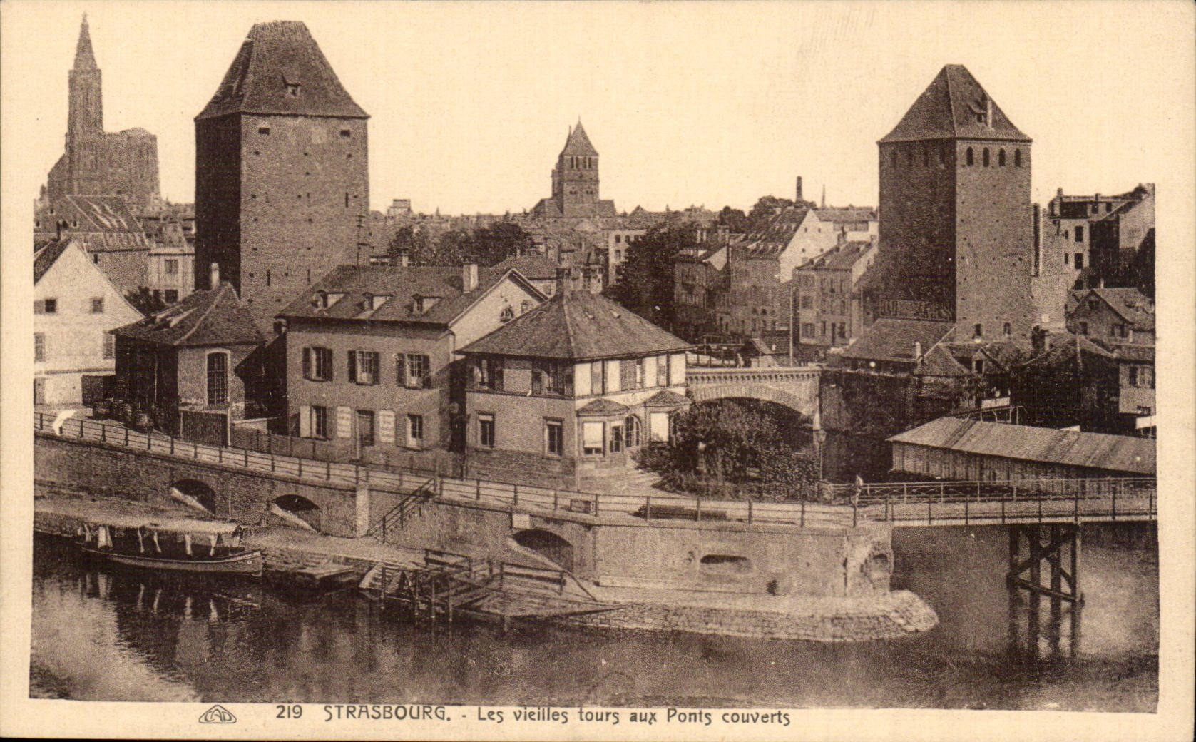 Strasbourg - Les Vieilles Tours aux Ponts Couverts - CPA 