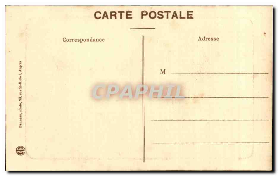 Angers - Hotel des Penitentes - CPA  — Rückseite