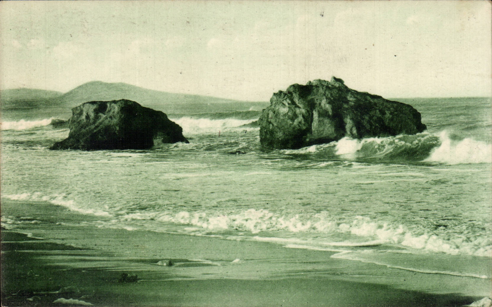 Biarritz - Rochers d Illbaritz - CPA 