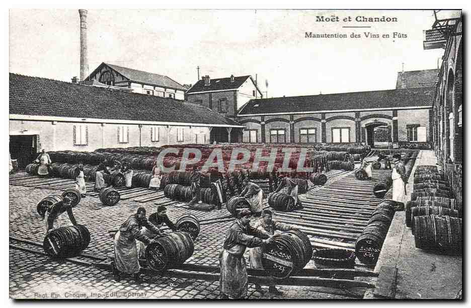 REPRO Champagne - Vin en Fut - WIne - Wein - Sekt - Moet et Chardon - CPA 