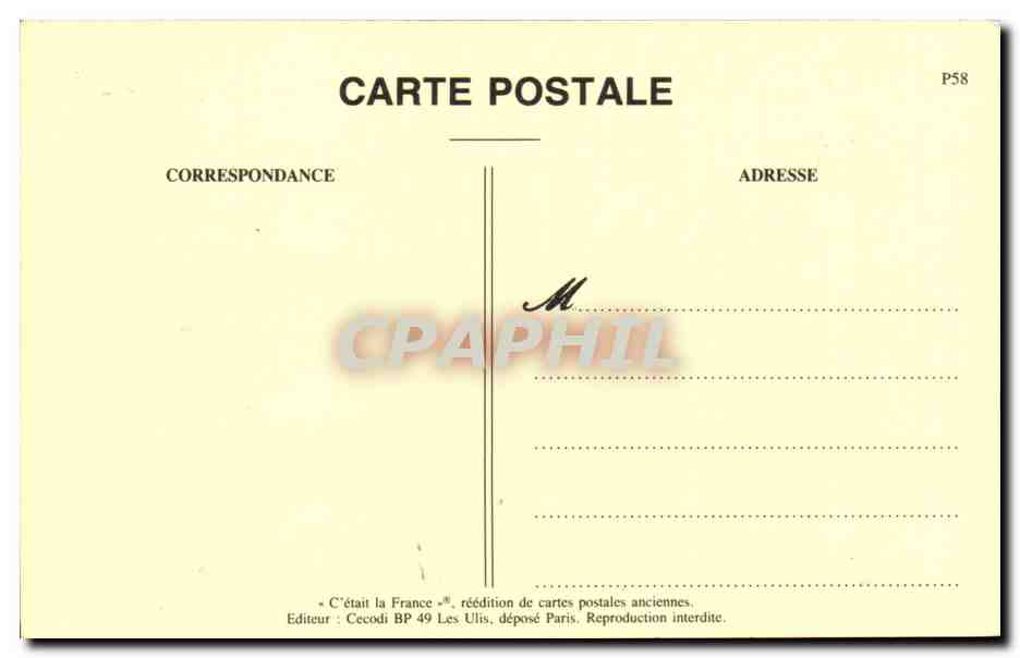 Verkehr in PARIS — Bushaltestelle, Place Saint-Germain-des-Prés — ND Fotografie, n° 4003 — Rückseite