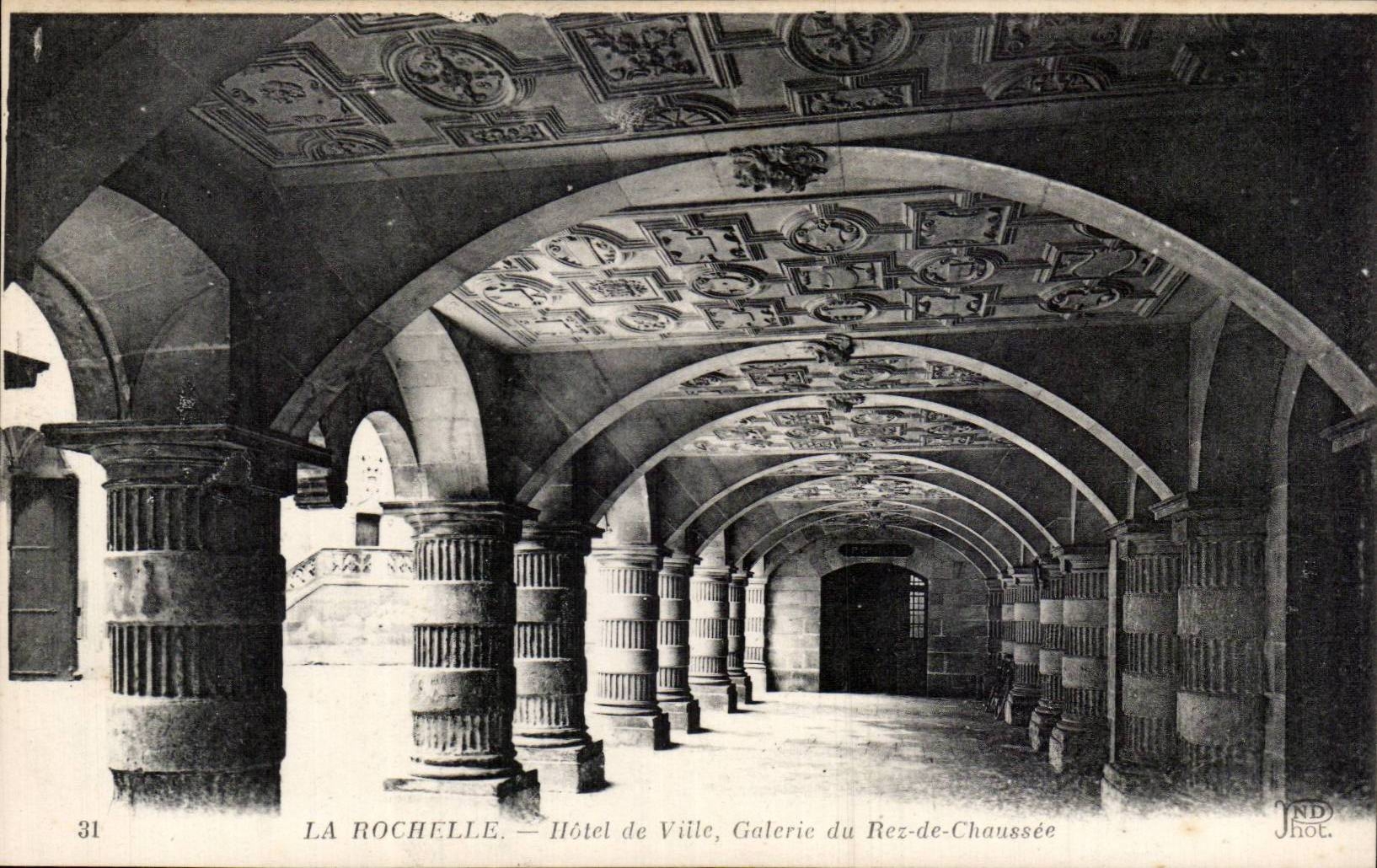 La Rochelle — Hôtel de Ville, Galerie du Rez-de-Chaussée — JND Phot.