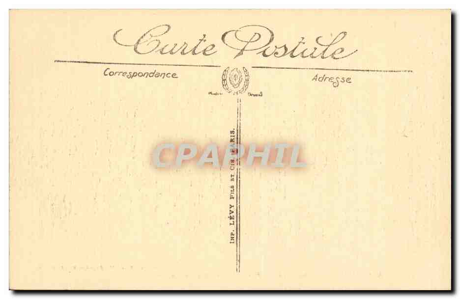 Environs d'Avallon — Chastellux — Vue sur la Cure et le Château — Édition de Luxe Tridon-Gallot, Auxerre — Verso