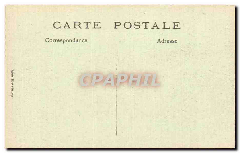 Biarritz - Le Rocher de la Vierge - CPA  — Verso