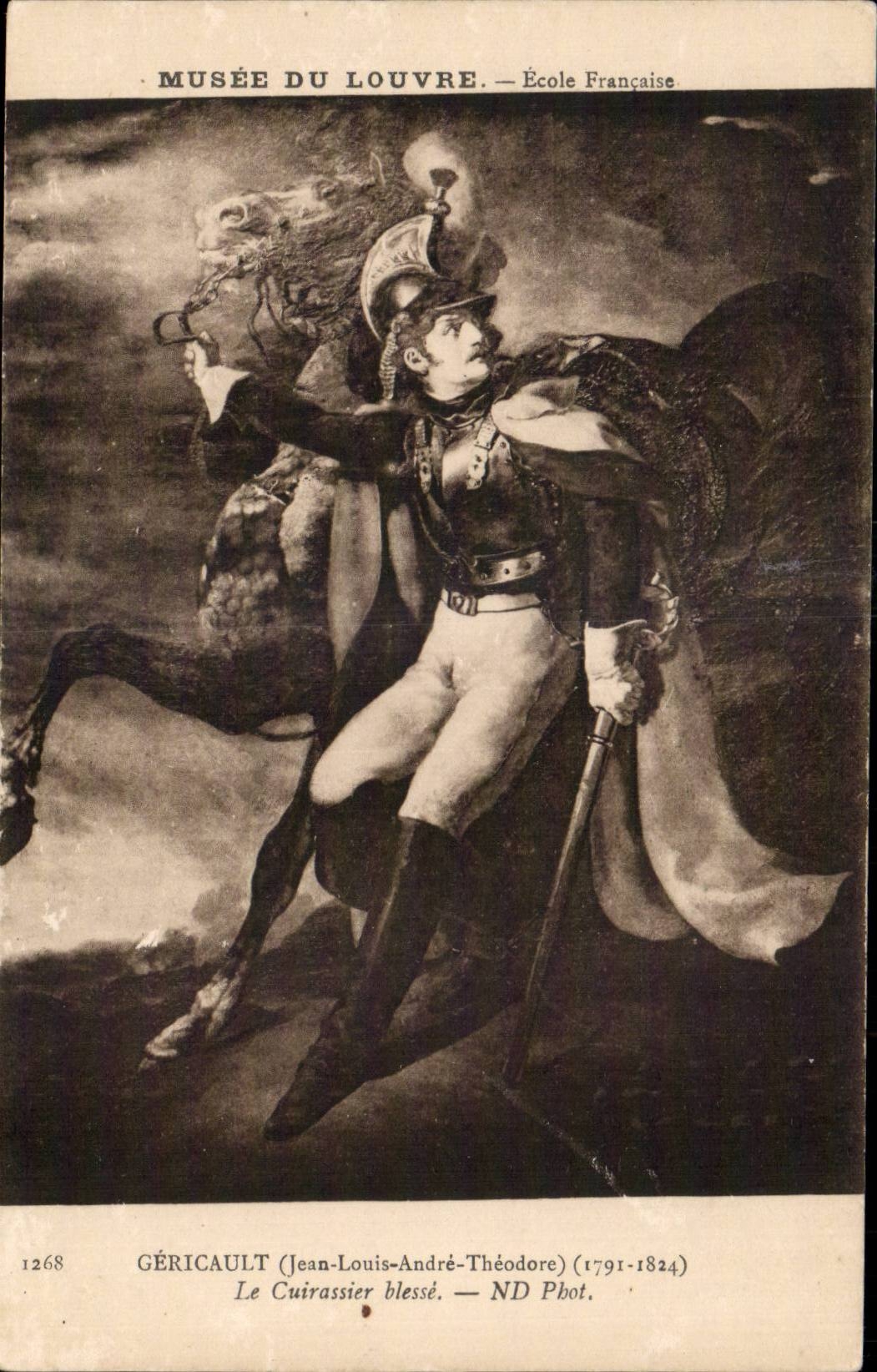 Arts - Peinture - Tableaux - Musee du Louvre - Gericault - Le Cuirassier blesse - CPA 