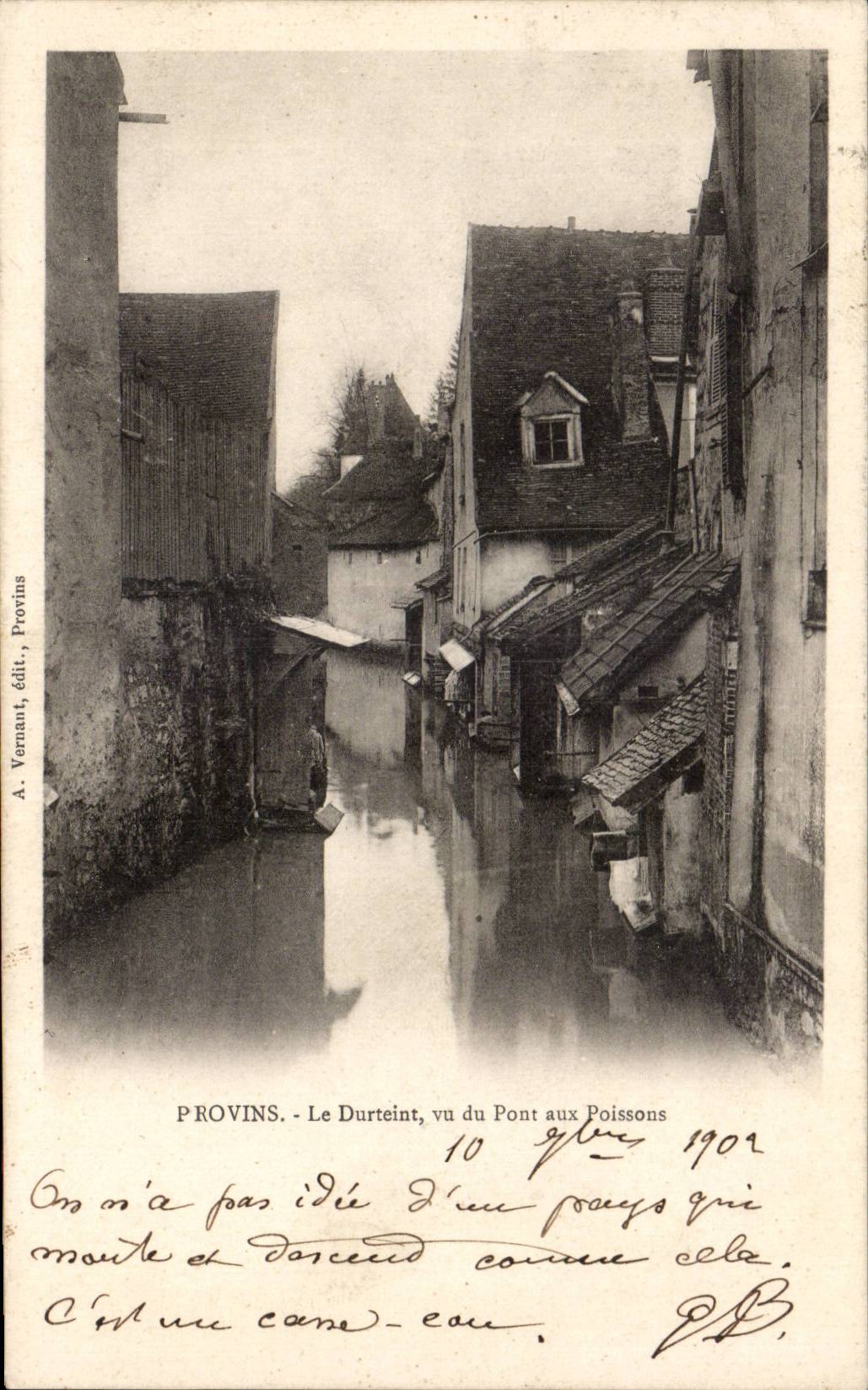 Provins - Le Durteint vu du Pont aux Poissons — A. Vernaut, édit. Provins