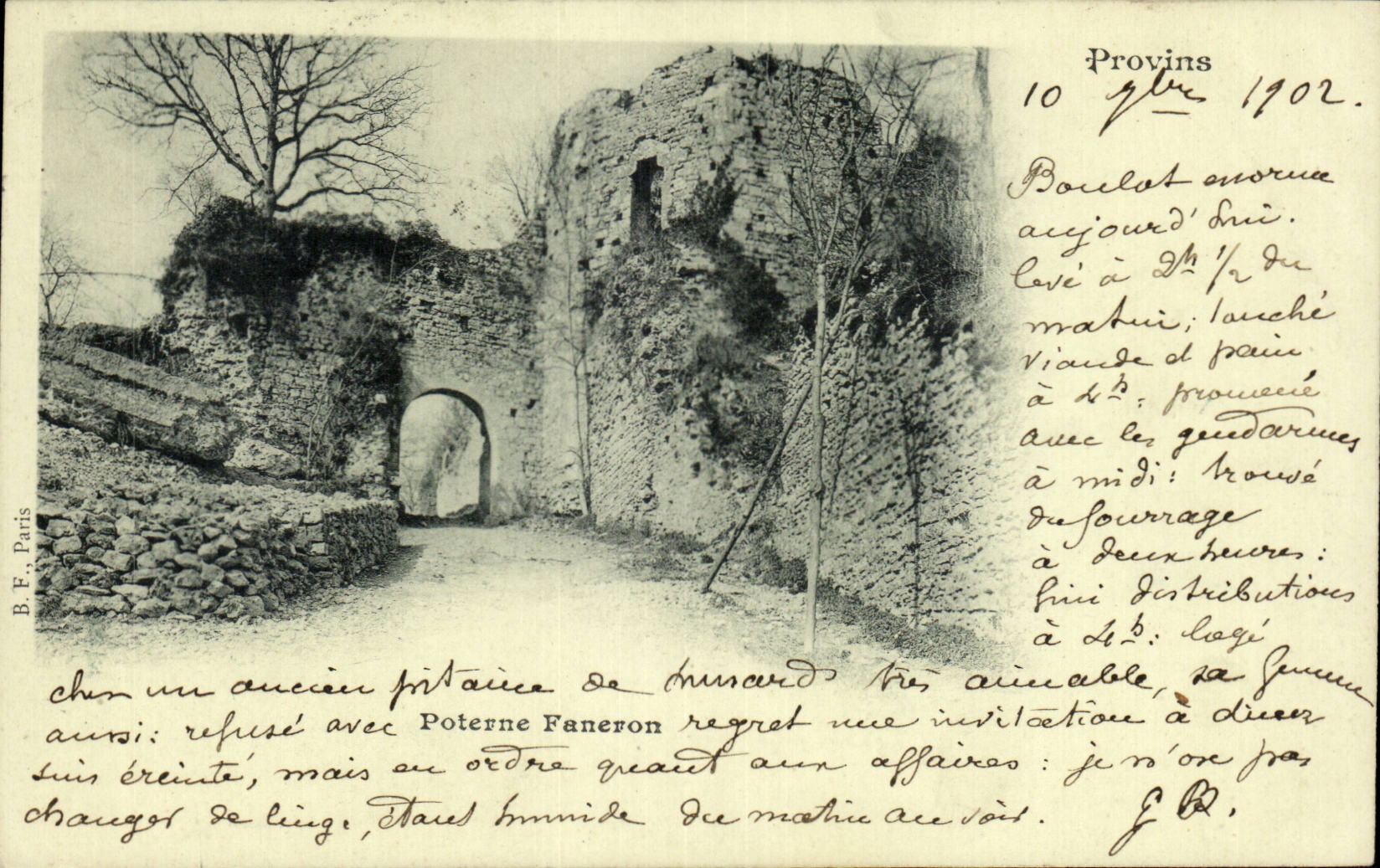 CPA Provins Poterne Faneron