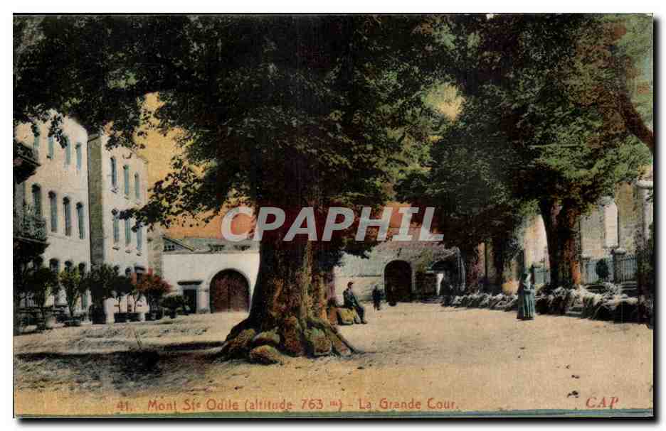 CPA Mont St Odile La grande cour