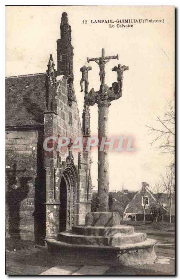 CPA Lampaul Guimiliau le calvaire
