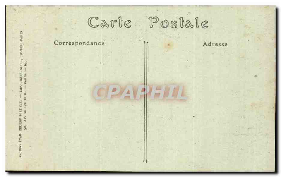 Lampaul - La Grande Poutre Sculptee - CPA  — Rückseite