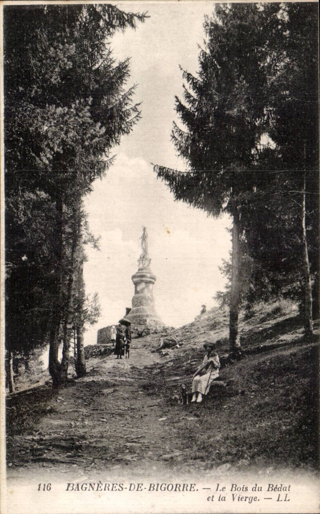 Bagneres de Bigorre - Le Bois du Bedal et la Vierge - CPA 