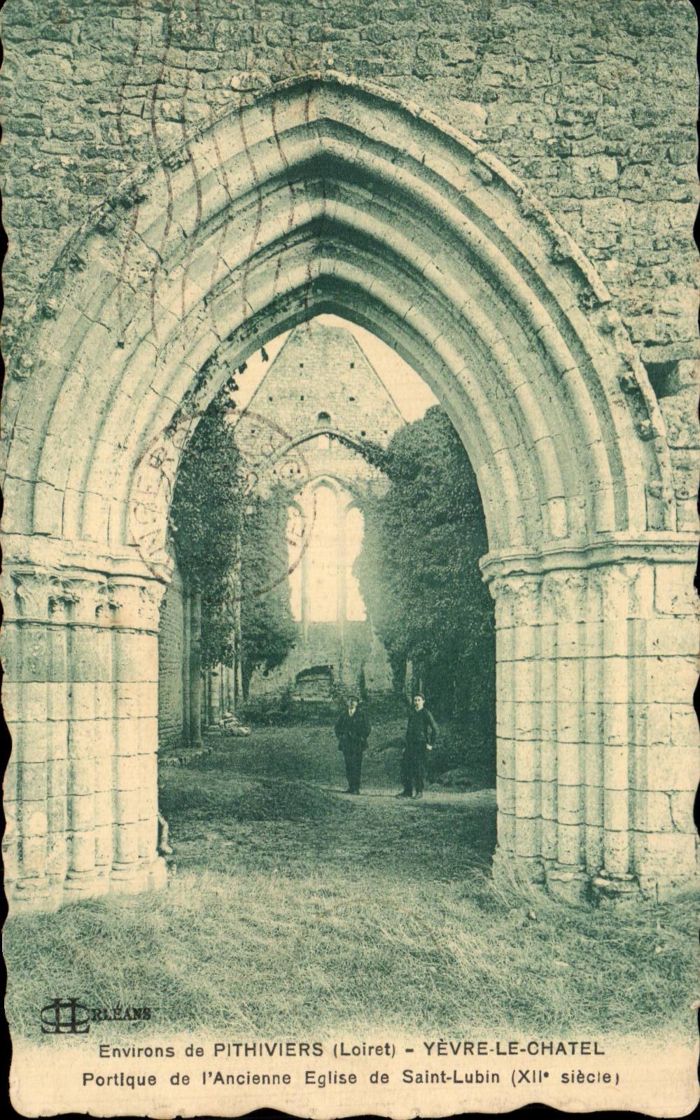 Portique de l'Ancienne Église de Saint-Lubin — Yèvre-le-Châtel — Éditeur Rilvans