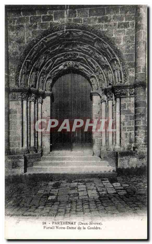 Parthenay - Portail Notre Dame de la Couldre - CPA 