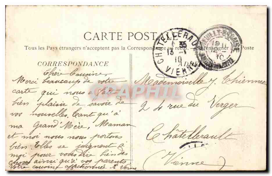 Blois - Chaumont - Le Chateau de la Loire - CPA  — Verso