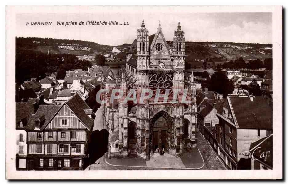 Vernon — Vue prise de l'Hôtel-de-Ville — C.A.P. Paris