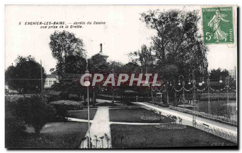 Enghien les Bains - Jardin du Casino - CPA 