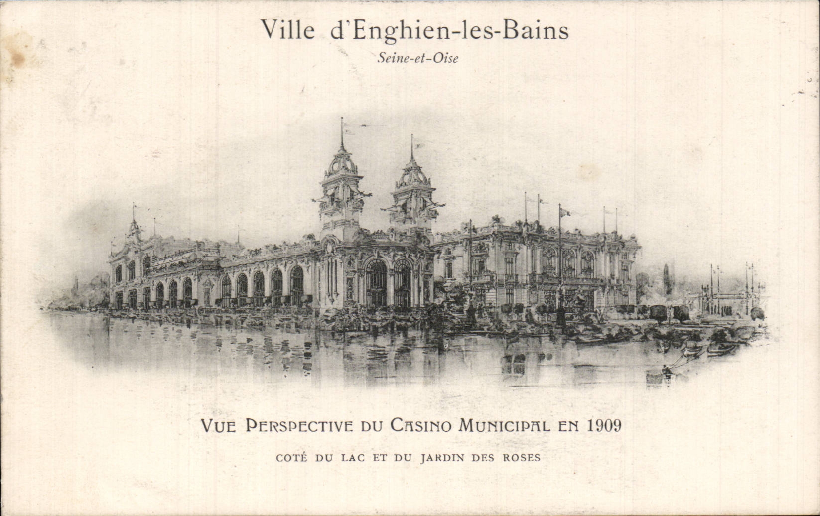 Enghien les Bains - La Ville en 1909 - CPA 