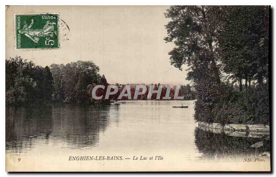 Enghien-les-Bains — Le Lac et l'Île — ND. Phot.