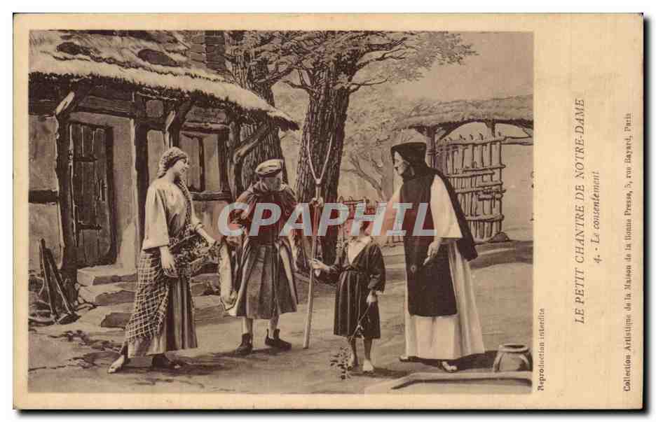 Religion - Le Petit Chantre de Notre Dame - L Ecole du bon abbe - CPA 