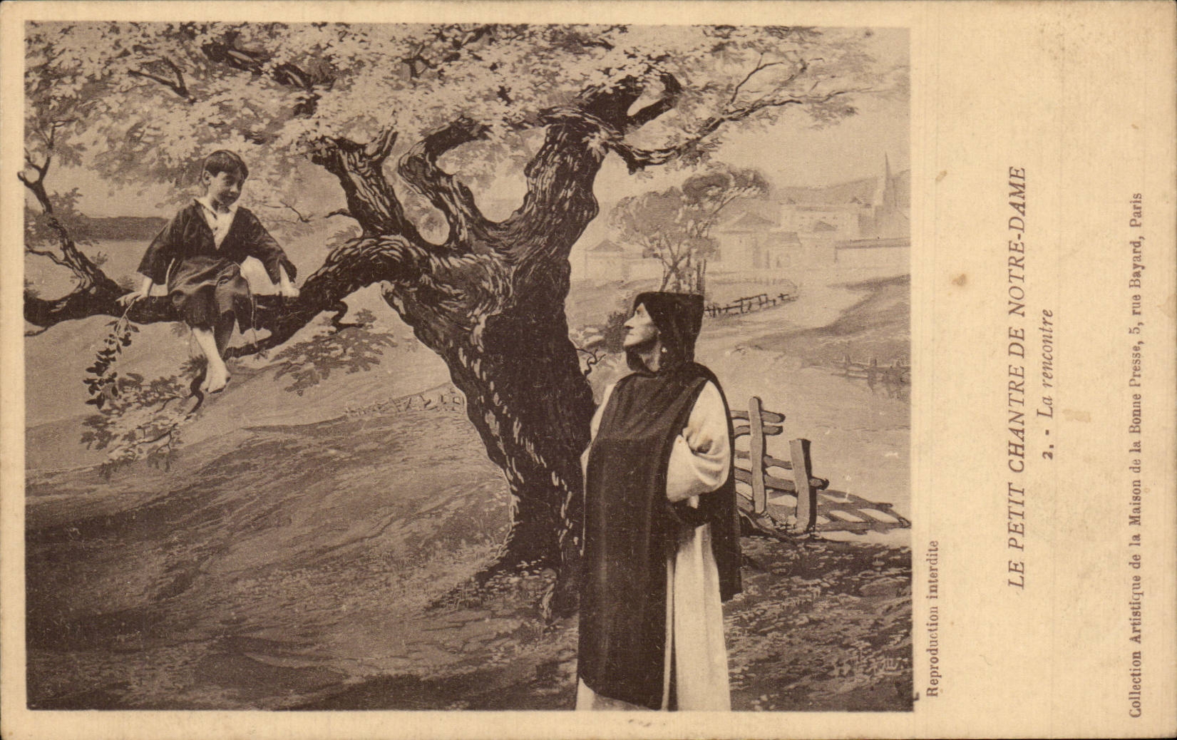 Religion - Le Petit Chantre de Notre Dame - La Rencontre - CPA 