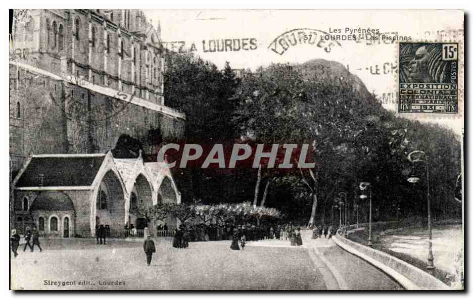 Lourdes - Les Piscines - CPA 