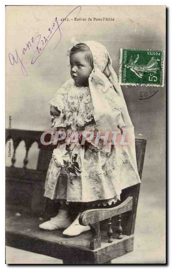 Enfants - Fantaisie - Enfant de Pont l Abbe - Child - Baby - CPA 