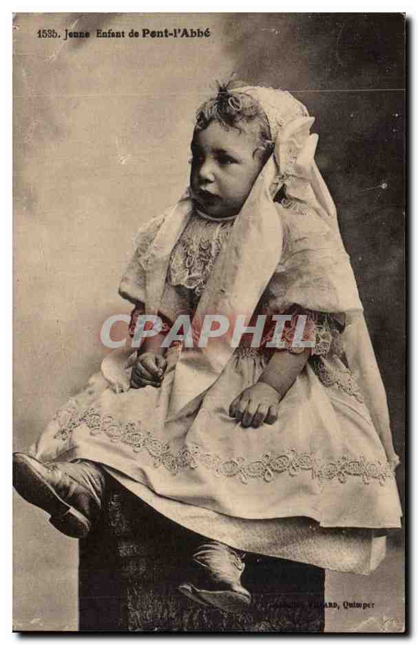 Enfants - Fantaisie - Enfant de Pont l Abbe - Child - Baby - CPA 