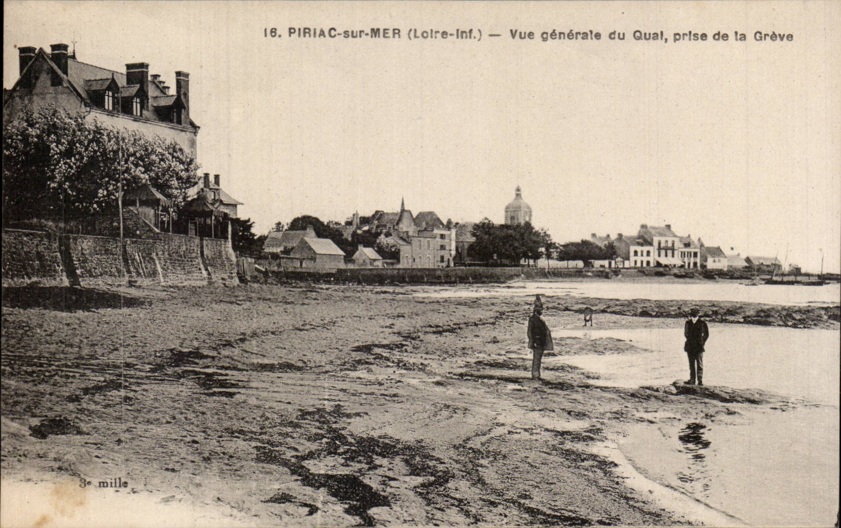 Piriac sur Mer - Vue Generale du Quai - pris de la Greve - CPA 