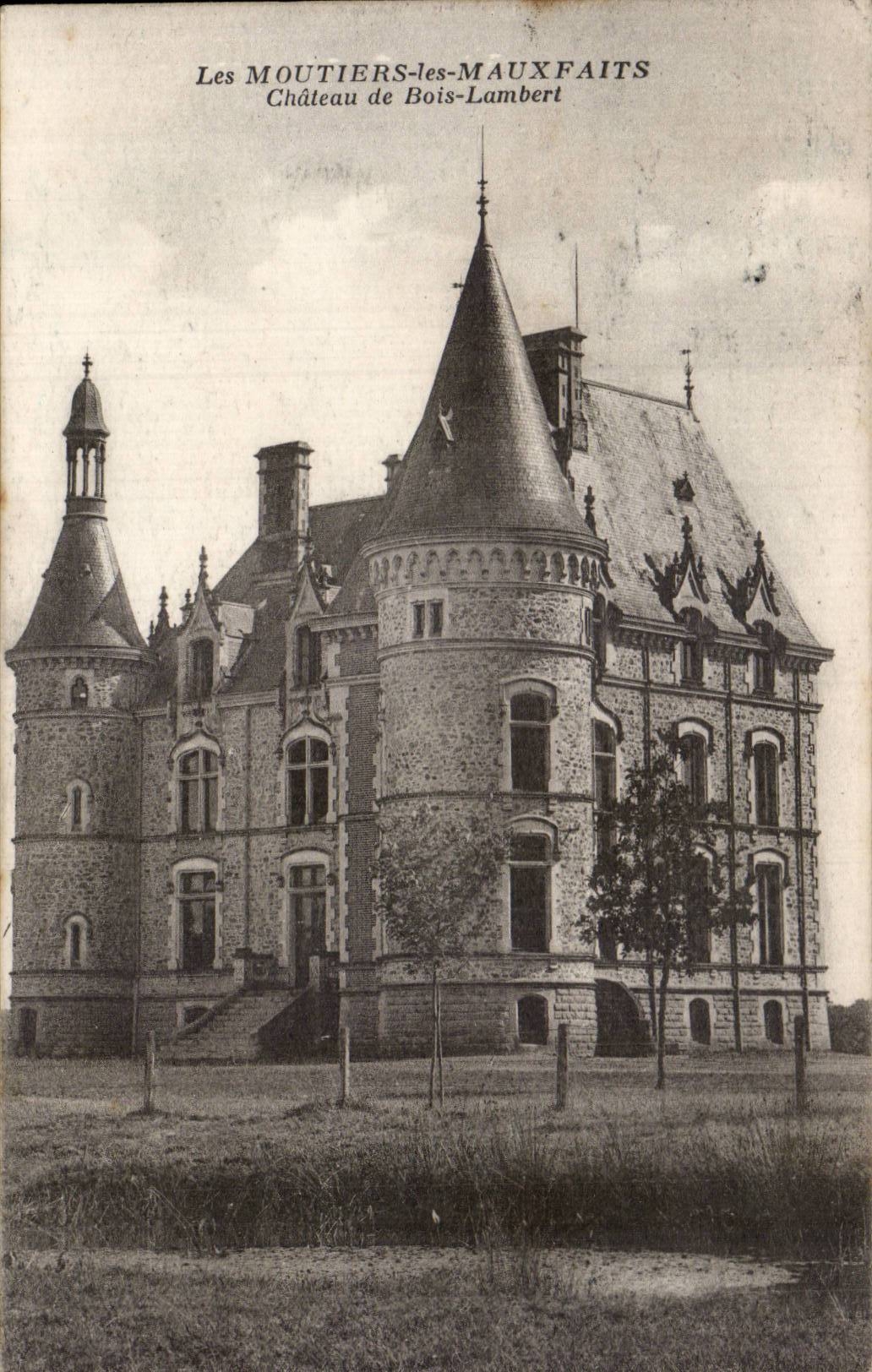 Les Moutiers les Mauxfaits - Chateau de Bois Lambert - CPA 