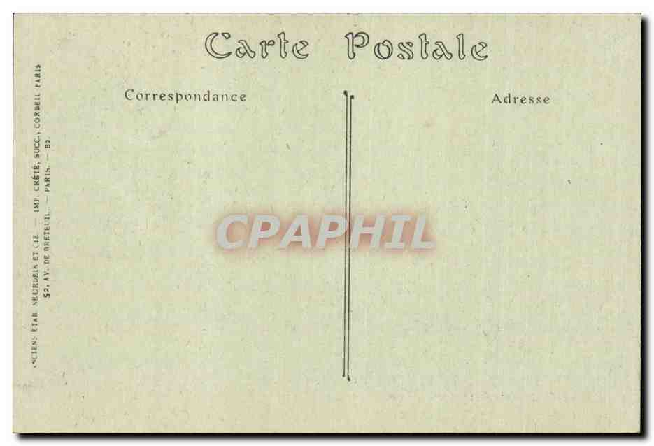CPA Amboise Le chateau galerie interieure du premier etage  — Rückseite
