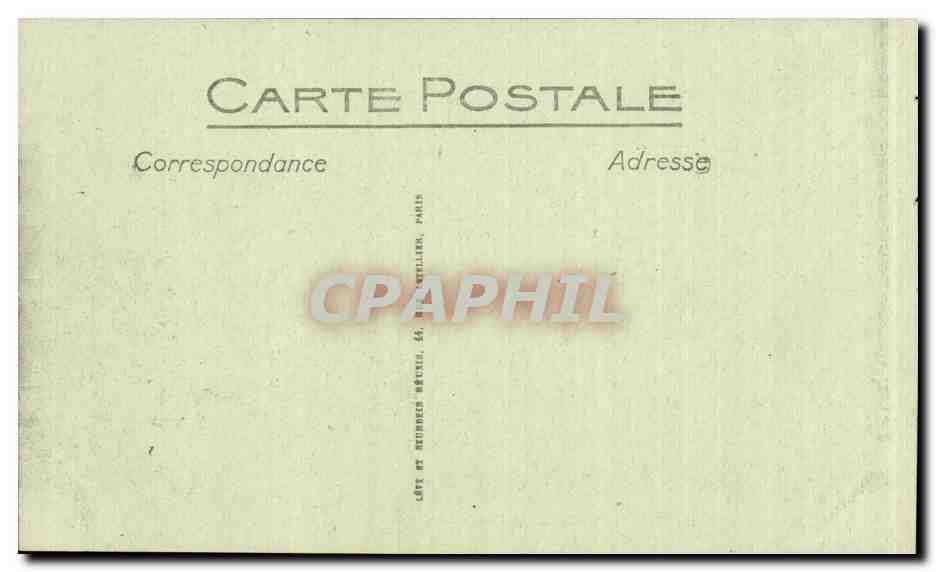 CPA Biarritz le rocher de la vierge  — Verso