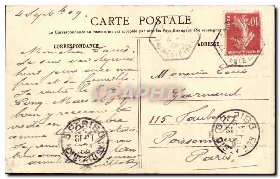 CPA Royan Vue generale de Pontaillac — Back