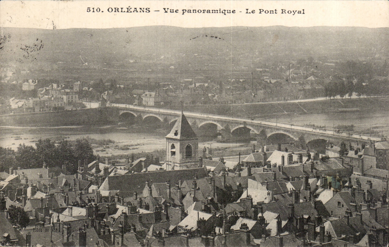 CPA Orleans Vue panoramique Le pont royal