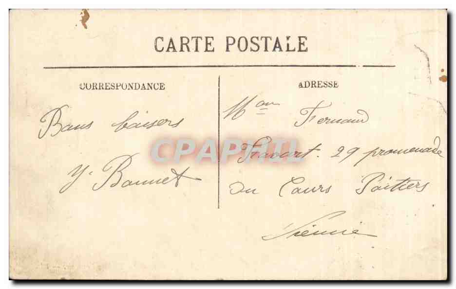 CPA Paris Le theatre francais — Rückseite