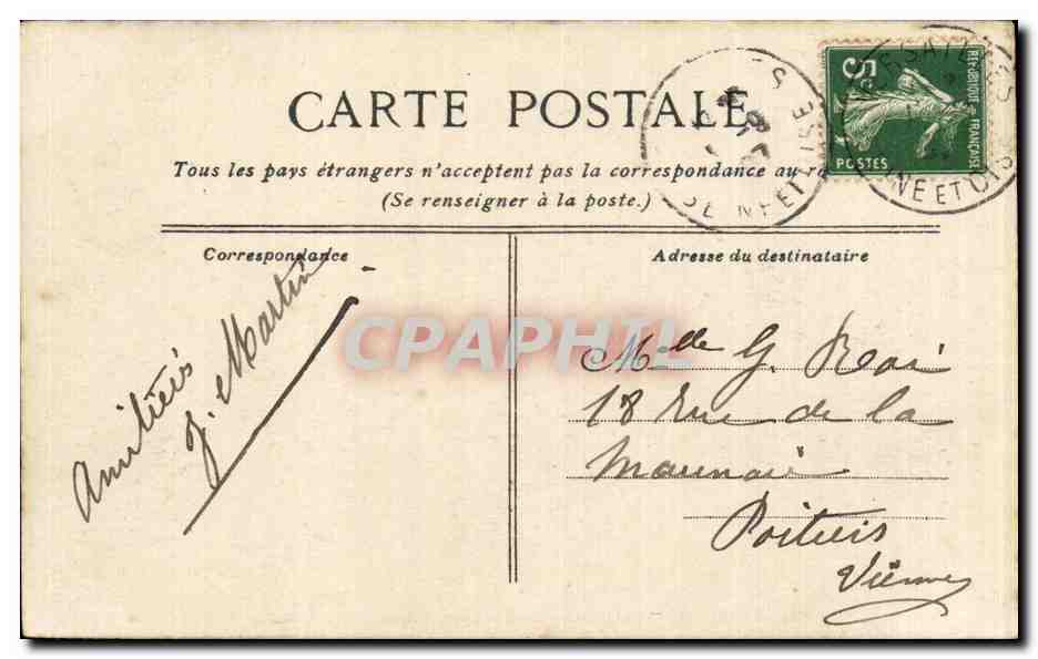CPA Parc de Versailles Bains et grotte d Apollon  — Verso