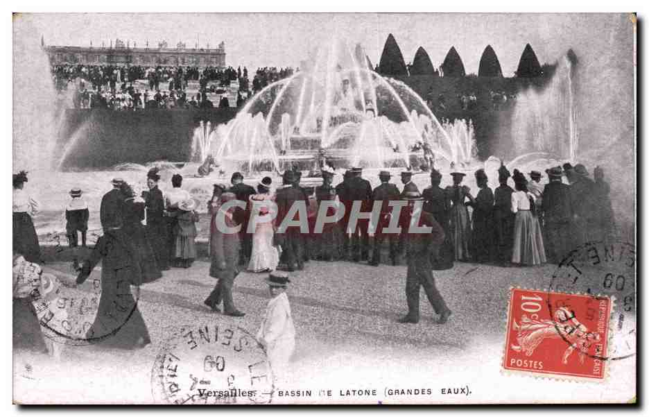 CPA Versailles Bassin de Latone (grandes eaux)