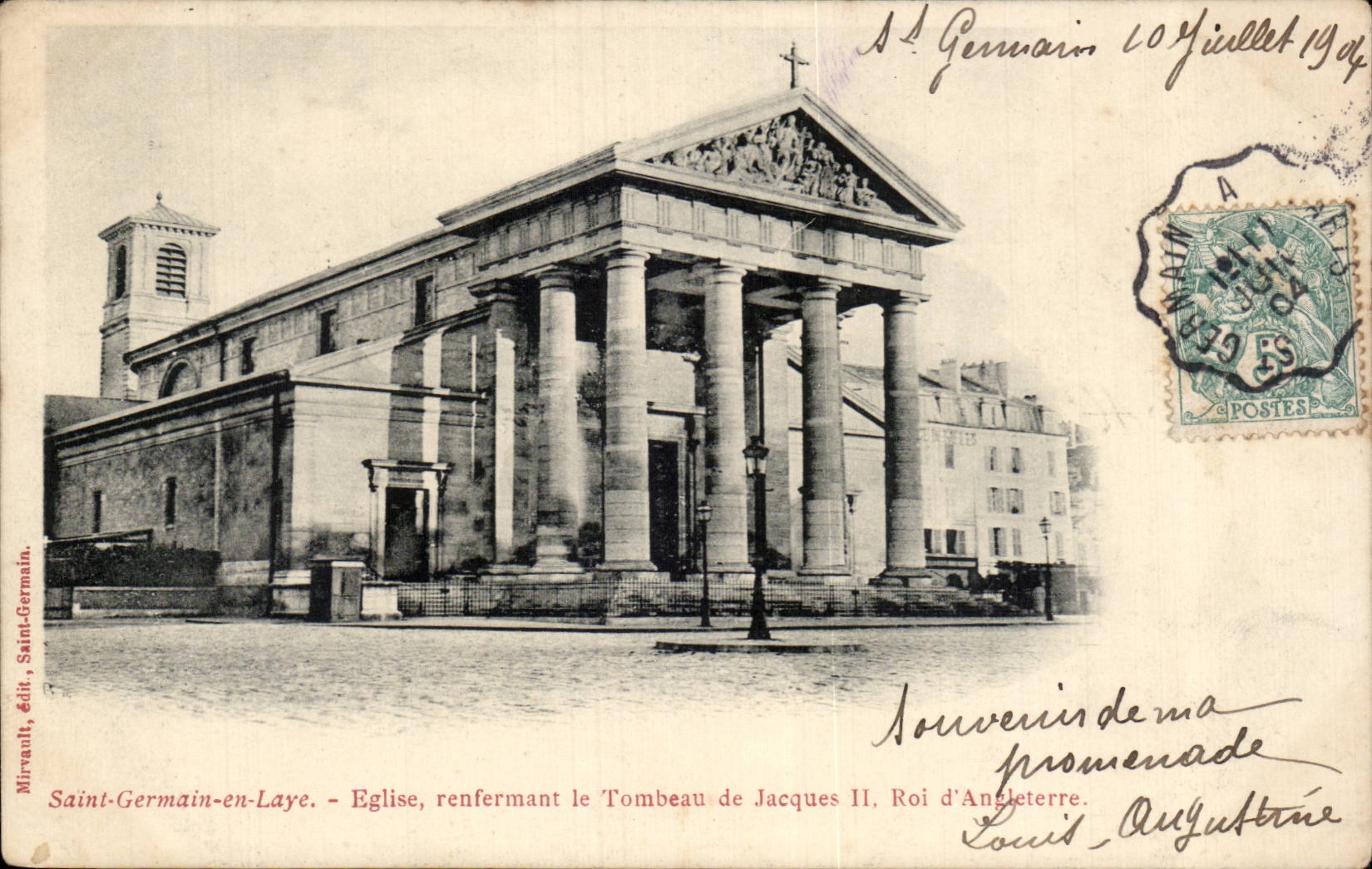 CPA Saint Germain en Laye Eglise renfermant le tombeau de Jacques II Roi d Angleterre