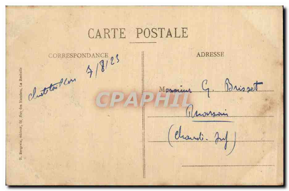 CPA Angoulins sur Mer L eglise fortifiee  — Back