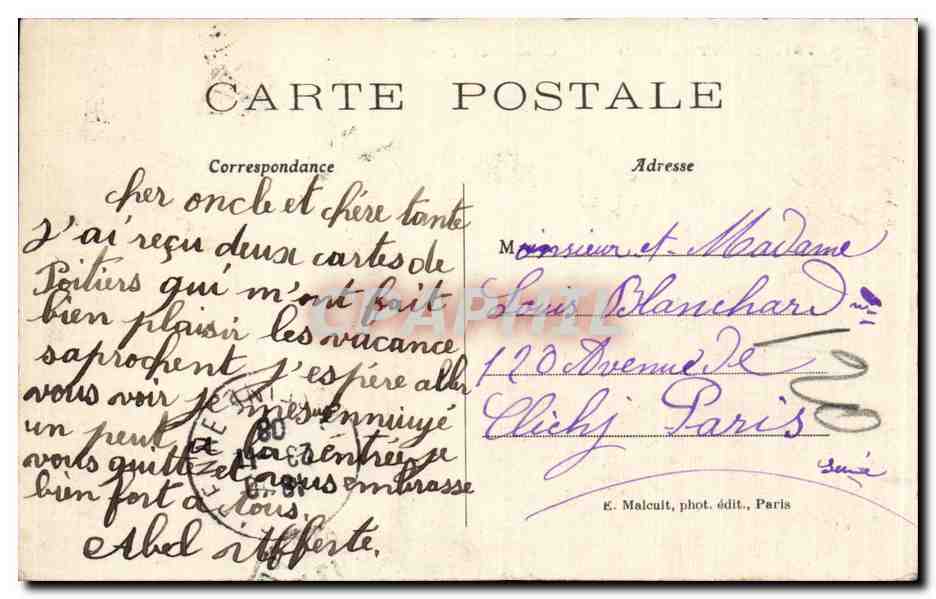 CPA Saint Cloud La cascade — Rückseite