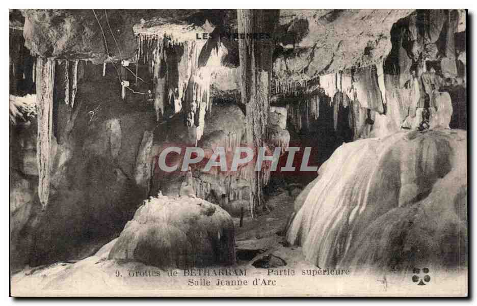 Grottes de BETHARRAM — Partie supérieure — Salle Jeanne d'Arc — Imprimé Illustré