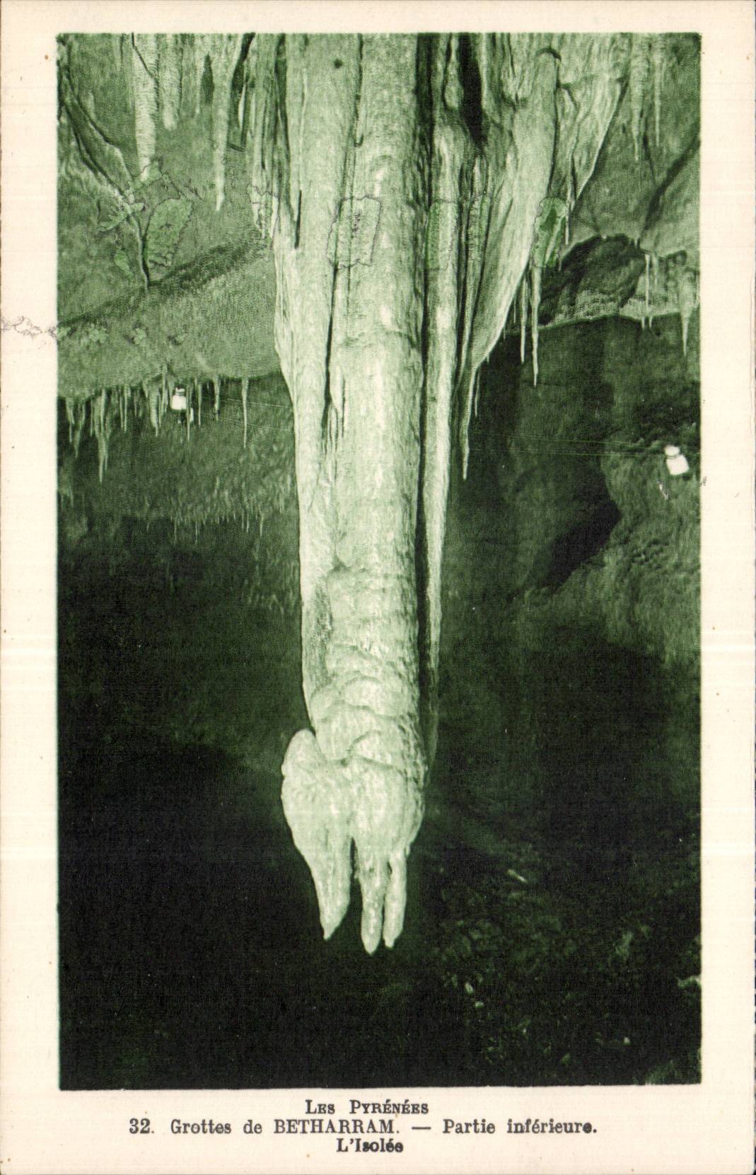 CPA Grottes de Betharram Partie inferieure L isolee