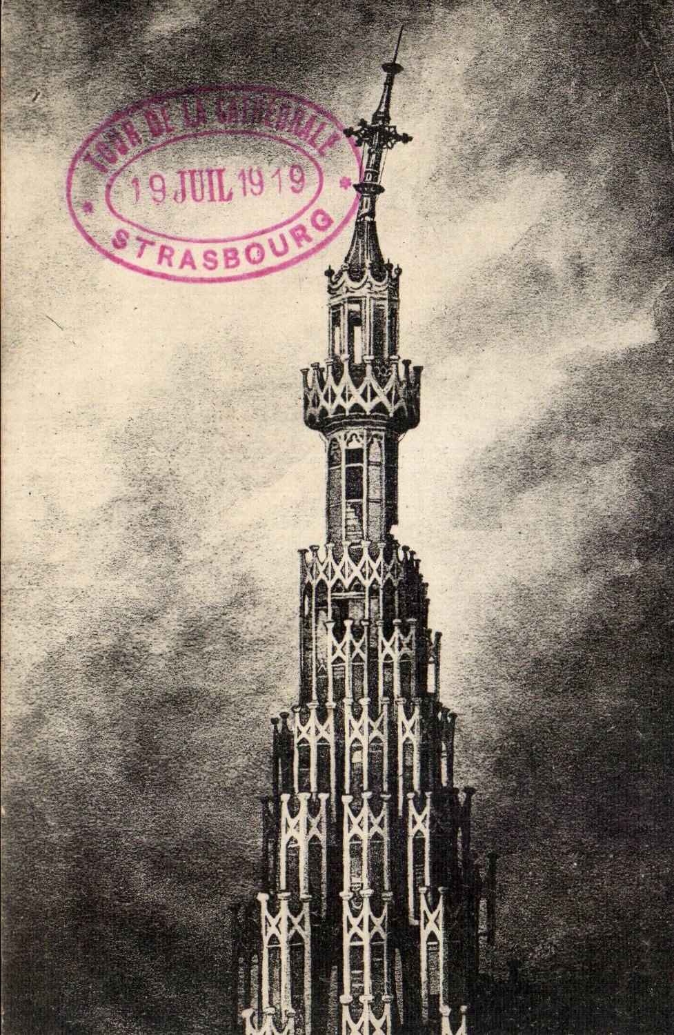 CPA Strasbourg Tour de la cathedrale