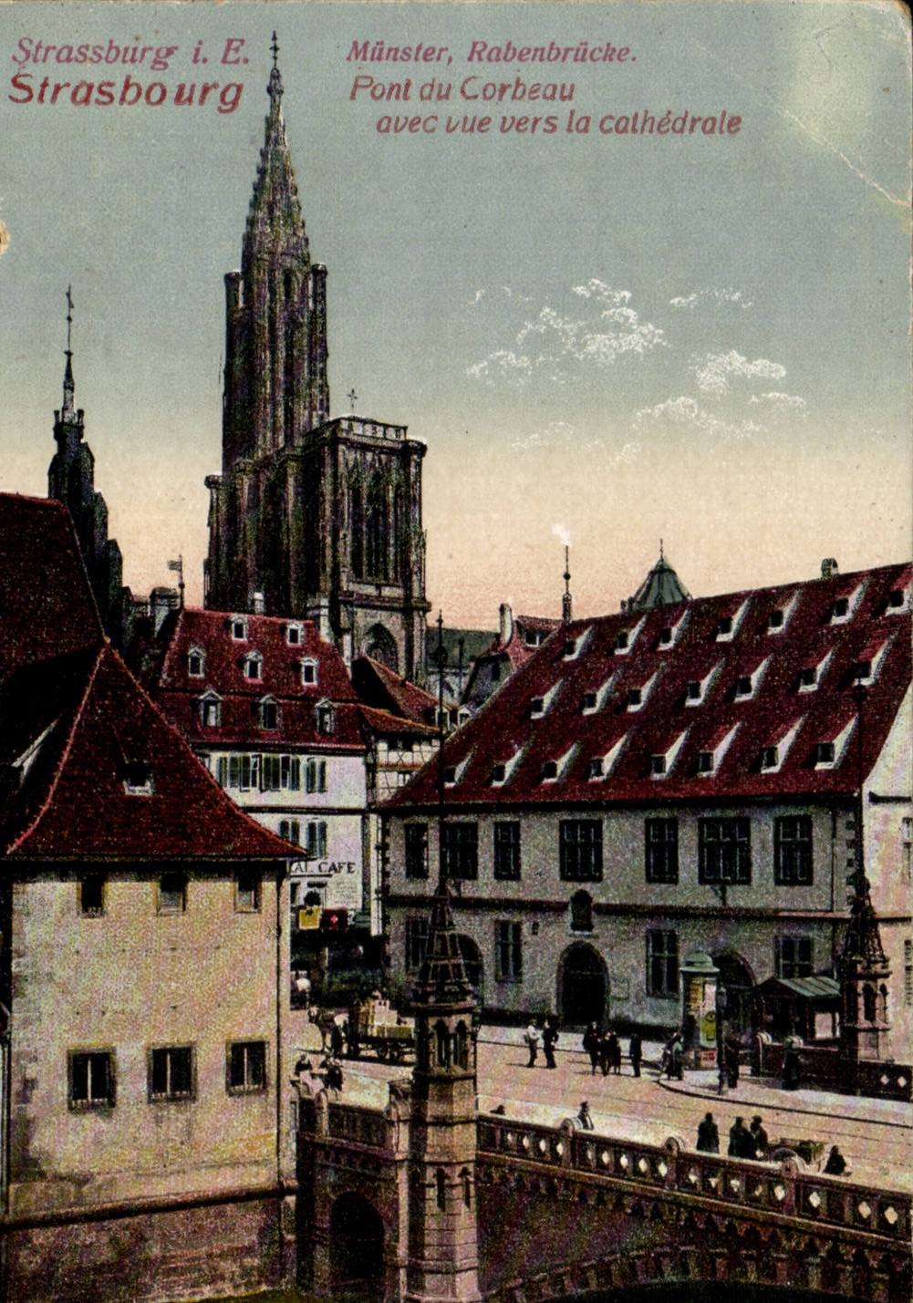CPA Strasbourg Pont du corbeau