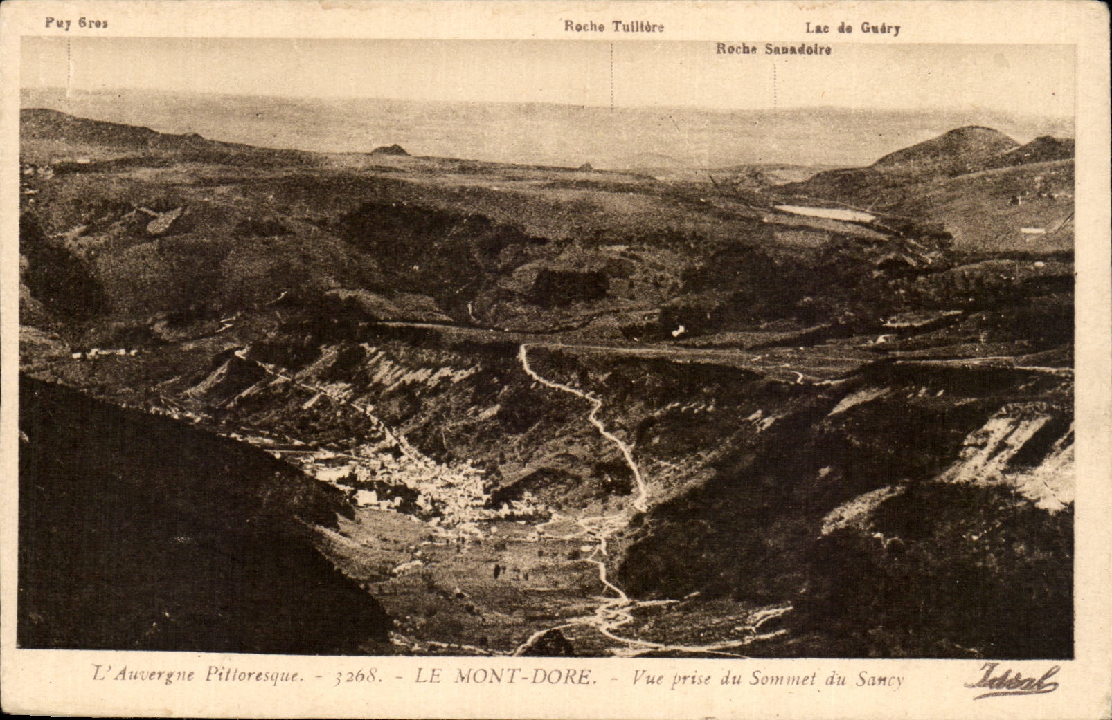 CPA Le Mont Dore Vue prise du sommet de Sancy 