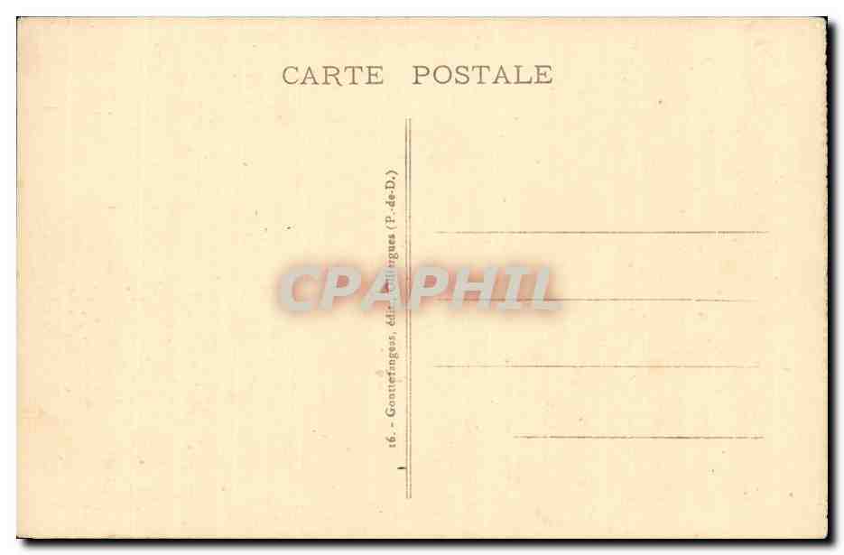 CPA Le Mont Dore Pics des trois filles pres du Sancy — Verso