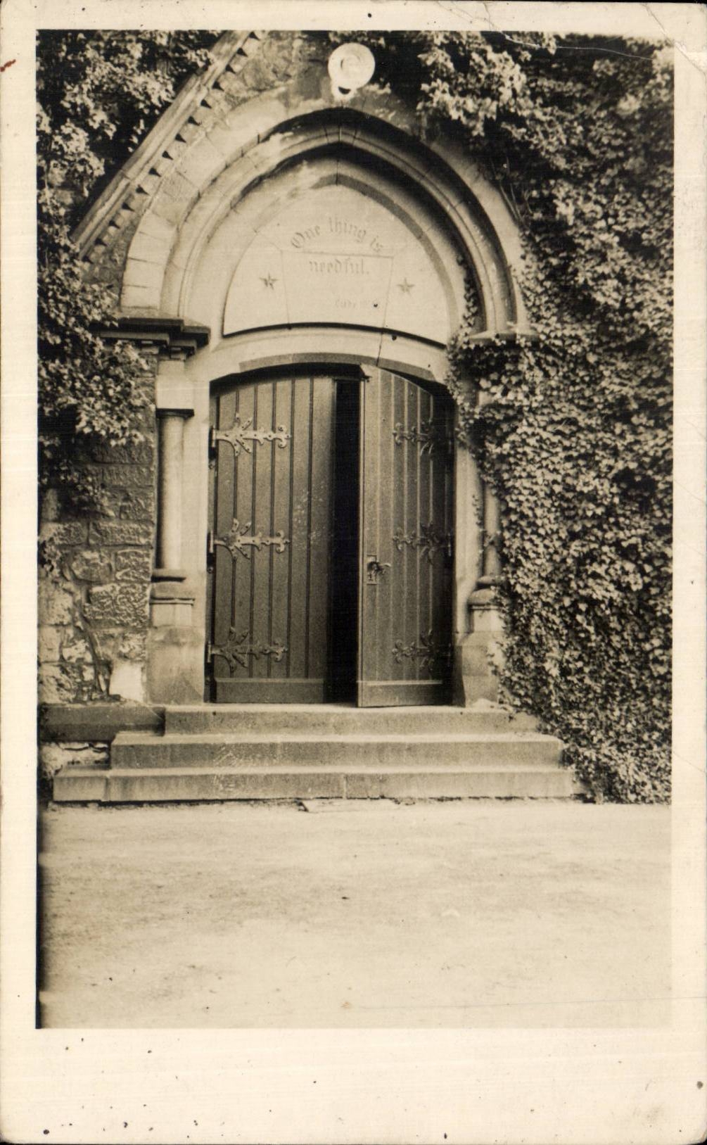 CARTE PHOTO Porte d eglise