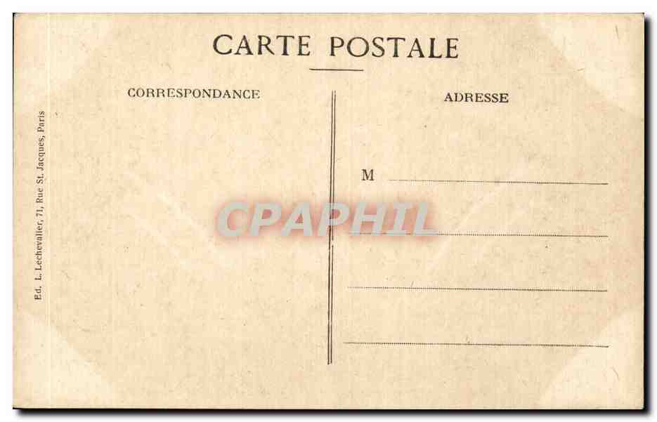 CPA Chateau de la Malmaison Chambre de l imperatrice Josephine — Rückseite