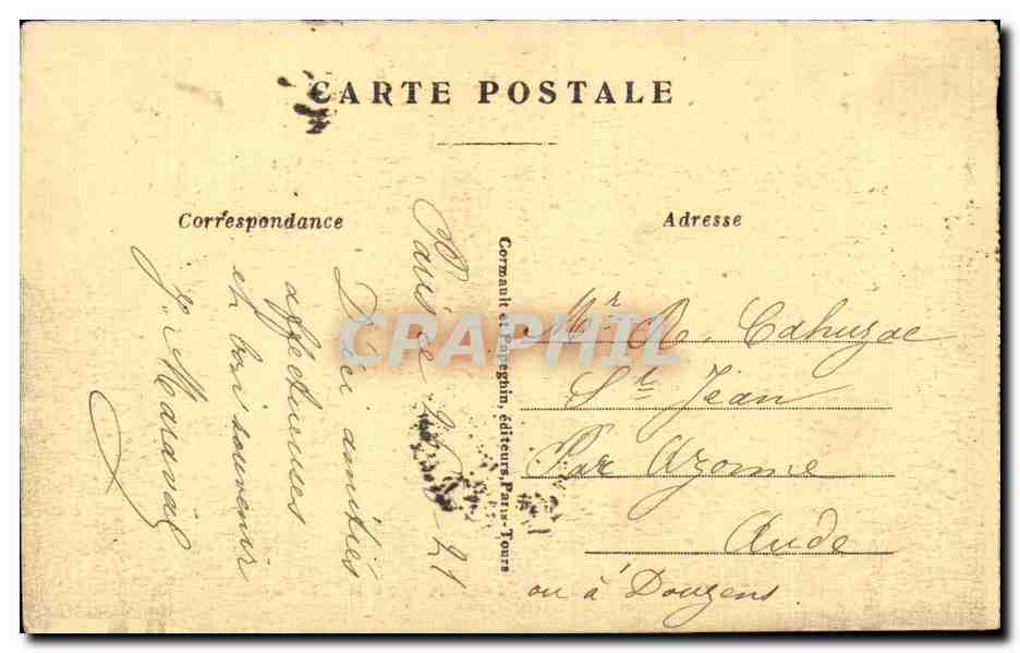 CPA Paris le Grand palais — Verso
